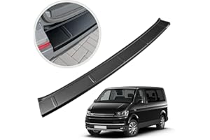 Chromemaster | Protezione paraurti Posteriore | Compatibile con VW T6 dal 2015- | Plastica ABS, nero opaco | Protezione paraurti protegge la vernice del paraurti dai graffi