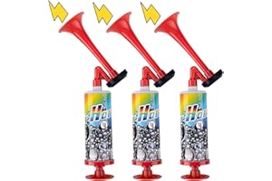 SKJAXF 3Pack Air Horn Handheld, Air Horns, Airhorn Loud Noise Maker In Various Activities, Handheld Air Pump Loud Sound Hand Signal Horn, Suitable For Car Marine Boats Sports Events