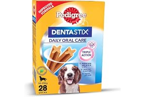 Pedigree Dentastix Oral Care Dog Treat, Adult Medium Breed (10-25 kg), 720 g, Recommended by Vets, Supports Gum Health, Reduces Risk of Gum diseases