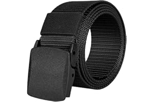 flintronic Nylonowy pasek płócienny, pasek płócienny, regulowany pasek z tkaniny nylonowej z szybkim zapięciem, ochrona na lotnisku, 125 cm