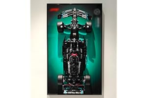 WETCEAOM Cadre Mural pour Lego Technic Mercedes AMG F1 W14 E 42171, Panneau de Montage Mural pour Les Blocs de Construction pour Lego, Taille : 75x45 cm (sans modèle)
