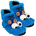 United Labels Sesame Street Slippers Cookie Monster 3D Plush Booties Boots Cookie Monster Blue