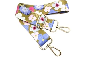 KERIOCUSI Tracolla per Borse Donna Colorato Cinghia Della Borsa Larga, Tracolla Regolabile con Gold Moschettone, Durevole per Crossbody Borsa, Borsetta, Chitarra DIY Spalla Accessori per Ragazze, 606