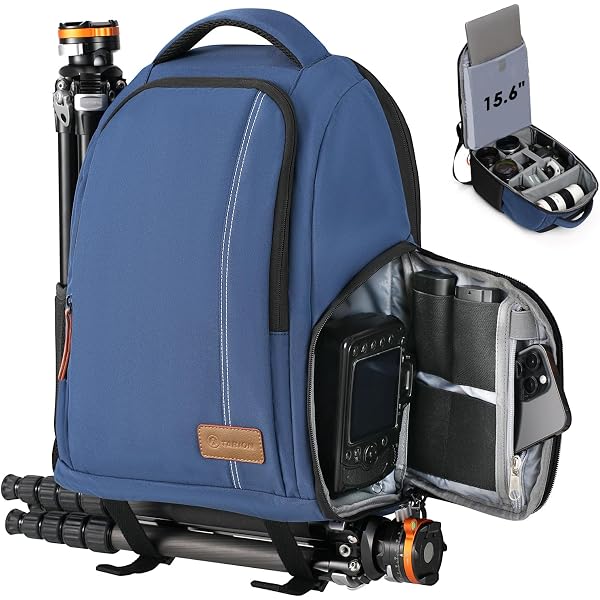 K&F Concept Zaino per fotocamera professionale Borsa fotografica impermeabile per esterni Fotocamera DSLR Laptop da 15,6 con borse per treppiede  44