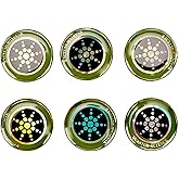 HURRISE Pack of 6 EMF Radiation Protection Mobile Phone Stickers, Radiation Shielding Stickers, Radiation Blocker Self-Adhesi