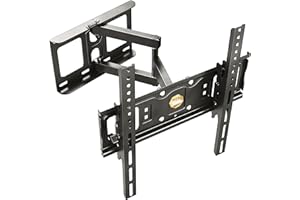 RICOO Support TV Mural 32-55" Pouces (81-140cm), S6144 Orientable et Inclinable Fix ation Murale télévision Bras articulé pour télé VESA