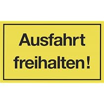 Warnschild 'Achtung! Garagentor öffnet' – 2 Stück, 30x20 Cm Aus PVC | Mit Bohrlöchern Zum Anbringen
