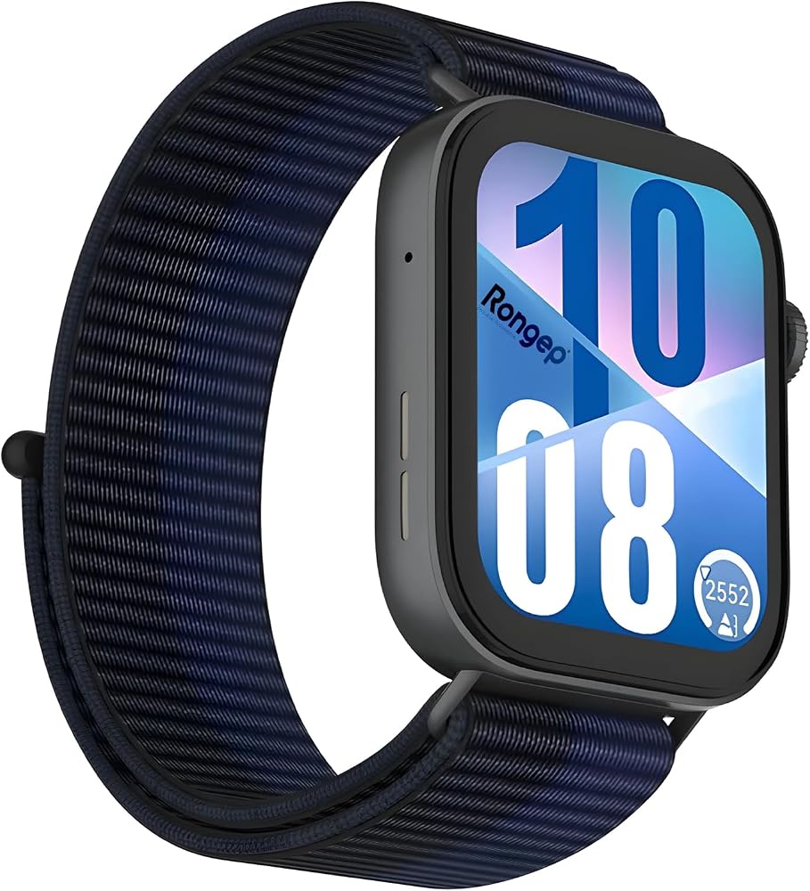 Rongep [Sport Loop] Huawei Watch Fit 5/Fit 5 Pro/Fit 4/Fit 4 Pro/Fit 3 ile Uyumlu Kumaş Kordon Yumuşak ve Konforlu Fit5 Kordonu Cırt Cırtlı Nefes Alabilen Terletmeyen Fit 5 Pro Kordon