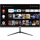 TuTu Smart Monitor 25 Zoll Android OS VA Panel FHD 1080P/60Hz, integrierter Lautsprecher, WiFi, Bluetooth, ultradünn, dreisei