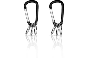 HOLESTO Breloczek do kluczy, 3 sztuki, breloczek do kluczy, organizer na klucze, breloczek do kluczy, 3 otwierane pierścienie do organizacji kluczy