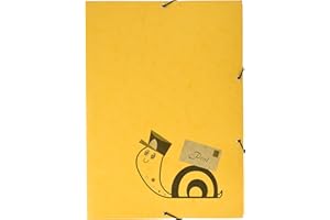 ‎RNKVERLAG RNKVERLAG 4658 - Postmappe „Schneckenpost“ 240 x 330 mm DIN A4 mit Gummizugverschluss, 1 Stück