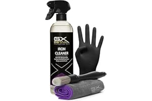 GxDetail Descontaminante Férrico para Llantas y Carrocería 500 ml - GxDetail – Fórmula Avanzada – Limpiallantas sin Frotar - Elimina Ferodo y Grasa – Limpiador de Uso Rápido – No daña Pintura.