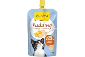 GimCat Pudín con Queso – Snack cremoso para Entretiempo con Calcio – Fabricado en Alemania (1 x 100 g)