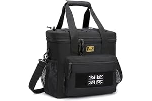 BUNNYCHIC Lunch Box for Men, Tactical Lunch Bag MOLLE Webbing Leakproof Insulated Large Lunch Cooler Women Adult Meal with Adjustable Lunch Pail for Work Finishing Picnic Office