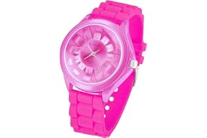 Taffstyle Unisex Armbanduhr Analog Quarz mit Silikon-Armband Metall Sportuhr Damen Herren Uhr