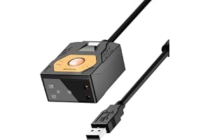 NETUM NT-480 streckkodsläsare med fast montering, industriell 1D 2D QR-kodskanner med USB-anslutning, automatisk avkänning in