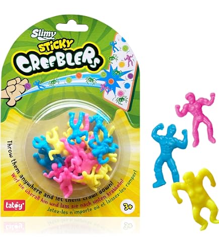 Slimy StickOzz Lot De 4 Balles Adhésives Néon Et Glow-in-the-Dark - Anti-Stress Pour Enfants