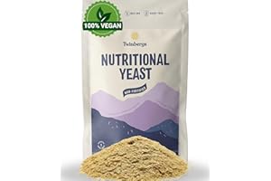 Twinbergs Non-Fortified Nutritional Yeast Flakes 125g, Vegan Nooch, High in Protein with All 9 Essential Amino Acids, Source of B-Vitamins, Ideal for Silken Tofu Sauces, Cheesy Pasta, Baked Potatoes