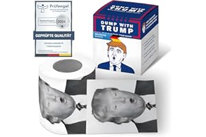 GOODS+GADGETS Caja de regalo de papel higiénico de broma (Trump)