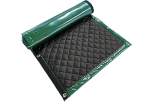 LTCANOPY Schermo Insonorizzato-Sound Blankets Coperte Acustiche Recinzione Insonorizzata Per Ridurre Il Rumore In Cantieri, Strade, Fabbriche, Campi Sportivi, Isolamento Acustico200x100cm (verde)