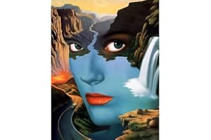 CUKOL CUKOL Cukol Kit Punto Croce Prestampato Paesaggio, Ricami Disegni Punto Croce Kit da Ricamare Quadri per Bambini Principianti, Set Kit Ricamo Punto Croce Schemi Completo Stampato Stampati Prestampati