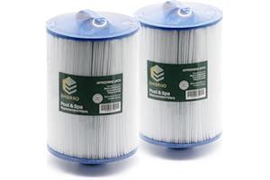 EMBRIIO Cartouche de Rechange pour Pompe de Filtre 6CH-940 Convient pour Unicel 6CH-940 FC-0359 Waterway Plastics 817-0050 25252 378902 03FIL1400 Spa - Eau Propre et Salubre - 2 Pack