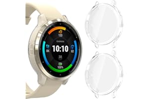 KIKISML 2 PCS Screen Protectors Compatible with Garmin Venu 3s 41 mm 【Not for Venu 3 45mm】, Full Protective Ultra Slim Soft TPU Case Cover Compatible with Garmin Venu 3s 41 mm (Clear, Clear)