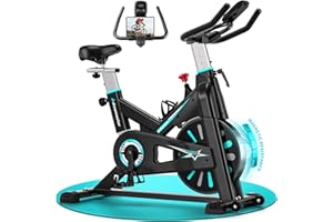‎ADVAMSOLER Advamsoler Heimtrainer Fahrrad, Ultra-Leiser Ergometer Heimtrainer mit Magnetwiderstand, Indoor Hometrainer Spinning Bike für Cardio-Training zu Hause, Bis 160 KG
