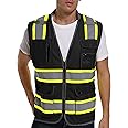 ArcRidge Reflective Safety Vest for Men and Women - Class 2 High Visibility Construction Vest - Dual Tone Reflective Strips