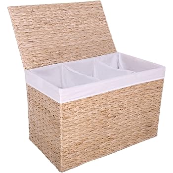 KYD 3 Fach Wäschekorb Wäschesortierer Wäschebox Wäschesammler aus