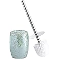 Bathroom Accessories Toilet Brush Set - Toilet Bowl Brush and Holder (Teal Blue)