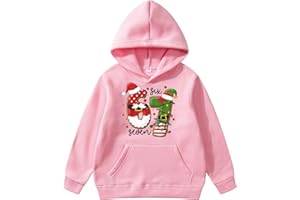 GENERIC Christmas Jumper Kids Christmas 67 Kids Hoodies,Six Seven Christmas Hat Theme Fashion Print Sweatshirt, Comfortable Soft Fabric, Boys Girls Holiday Essential