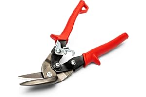 Wiss M6R 9-1/4in Metalmaster Cesoie Offset, Tagli Dritti a Sinistra, Impugnature Rosse