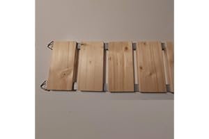 Medikratz Catwalk Pont suspendu pour chat, en bois massif de qualité supérieure, en différentes longueurs, 50 à 200 cm, naturel, 50 cm