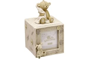 THE EMPORIUM CHRISTENING GIFTS Christening Gifts - Button Corner Teddy Bear Money Box & Photo Frame