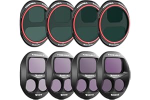 Freewell Confezione da 8 filtri ND e ND/PL per DJI Mavic 4 Pro - Set completo da ND4 a ND64 con polarizzatori per il controllo della luce di un'intera giornata, riduzione dell'abbagliamento e riprese