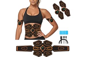 AILEDA EMS Trainer Addominali Max, Elettrostimolatore per Addominali Elettrostimolatore Muscolare, ABS Trainer/Toner per Addome/Braccio/Vita/Gambe Home Gym, Attrezzo Fitness Home