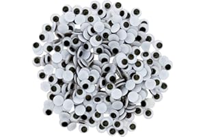 Creation Station 500 Wiggle Eyes, Black, 10mm