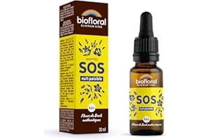 PRANARÔM Biofloral Complexe 39 Fleur de Bach Elixir Floral du docteur Bach Remède Secours Nuit en Compte-Gouttes 20 ml