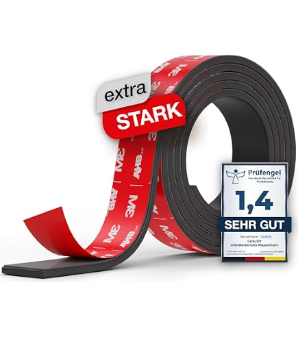 Magnetband Selbstklebend 10mm Typ A, 1 Meter - Mit 3M Kleber Für Starke Haftung