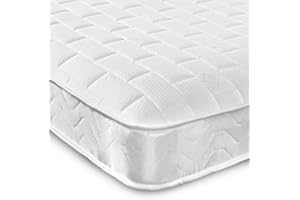 EXTREME COMFORT LTD Extreme Comfort Cooltouch Ortho-Tile Hybrid Memory Foam & Pinna-Coil Bonnell Innerspring Memory Foam Mattress Plush Feel, White,18cms Deep, 4ft6 Double Mattress 135cm by 190cm