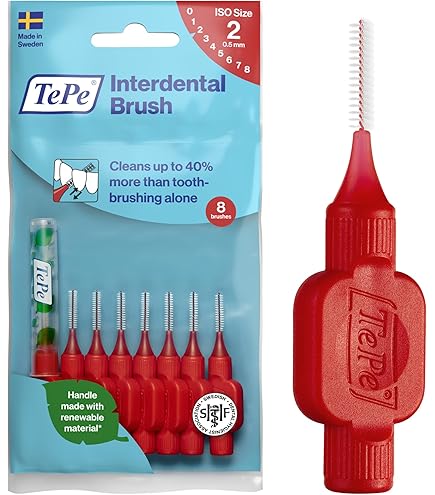 Piksters Interdental Brush Size 5 Blue | 40 Pack 784922614926 - View #3