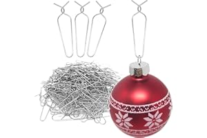 ‎COM-FOUR com-four® 150x Haken für Weihnachtsbaumschmuck - Aufhänger für Christbaumkugeln - Schnellaufhänger für Deko zu Weihnachten - Wiederverwendbare Metallhaken - Baumkugel-Anhänger
