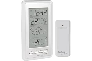 Technoline WS9130weiÃŸ Wetterstation Mit Vorhersage Der Wetterlage, Sowie Innen- Und AuÃŸentemperatur, WeiÃŸ