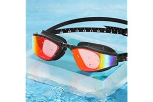 AWROUTDOOR Okulary do pływania, polaryzacyjne, okulary do pływania dla mężczyzn i kobiet, okulary do pływania, ochrona przed zaparowaniem, dla kobiet i mężczyzn, profesjonalne, z dioptriami, przezroczyste okulary do pływania z ochroną przed promieniowaniem UV