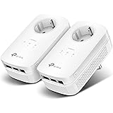 TP-Link Powerline Adapter Set TL-PA8030P KIT(1300Mbit/s, mit Steckdose, 2*2-MIMO, 6 Gigabit Ports, Plug&Play, Kompatibel mit