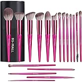 BS-MALL Makeup Brush Set 18 Pcs Premium Synthetic Foundation Powder Concealers Eye shadows Blush Makeup Brushes with black ca