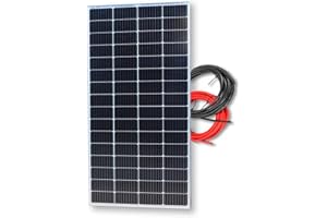 VIASOLAR Panel solar 200W monocristalino 12V Tamaño Compacto tecnología PERC alta eficiencia con cable de 5 metros