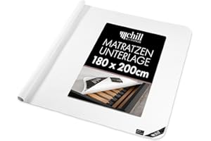 ‎CHILL SLEEPLONGER chill SLEEPLONGER Matratzenunterlage 180x200 cm - Lattenrost Matratzenschoner mit Noppen - Antirutsch Lattenrostschoner 180 x 200 cm für Matratze & Boxspringbett - Vegan & Atmungsaktiv