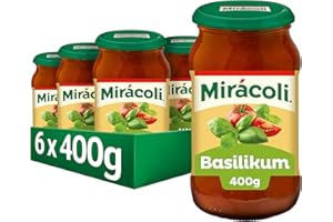 ‎MIRÁCOLI MIRÁCOLI Pasta Sauce Basilikum, 6 Gläser (6 x 400g)